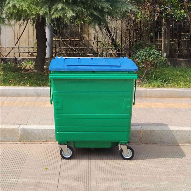 Outdoor Galvanized Trash Can
